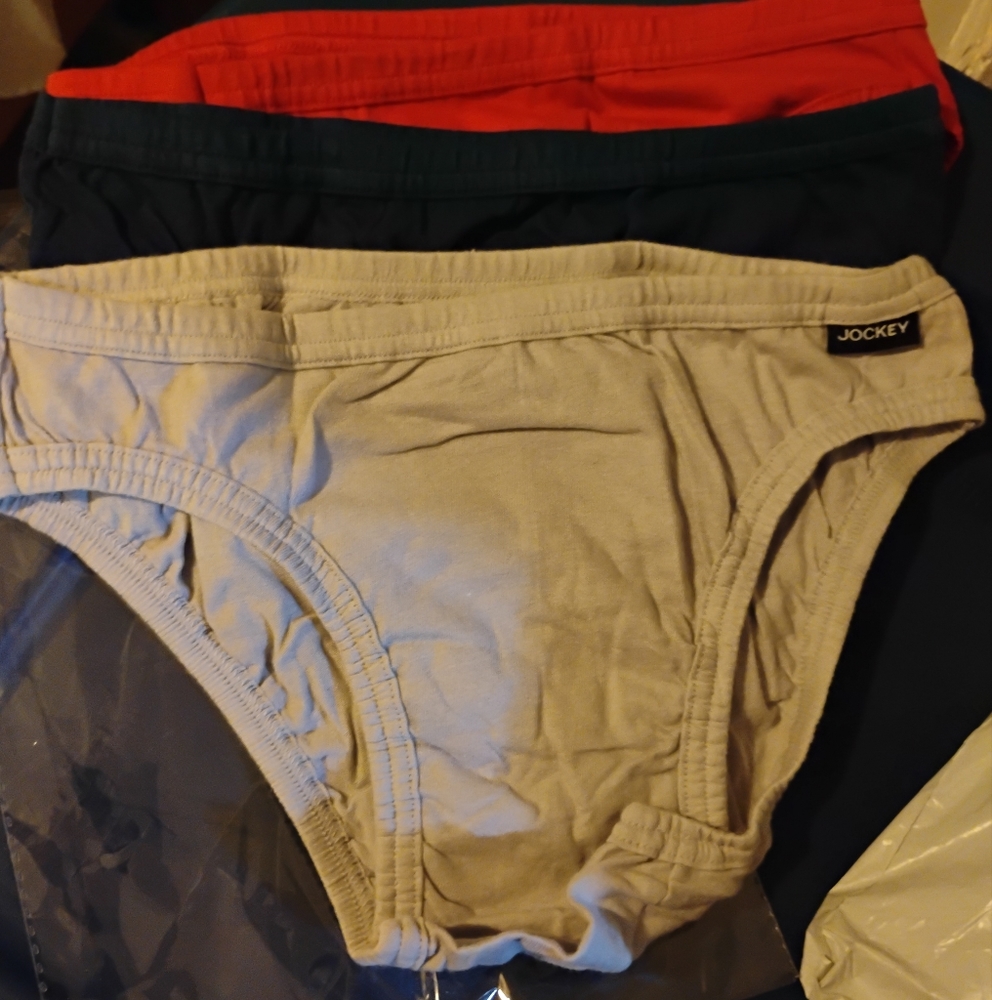Jockey Men's Briefs - 3 Pack Red, Blue, Gray Size Xs Nwot